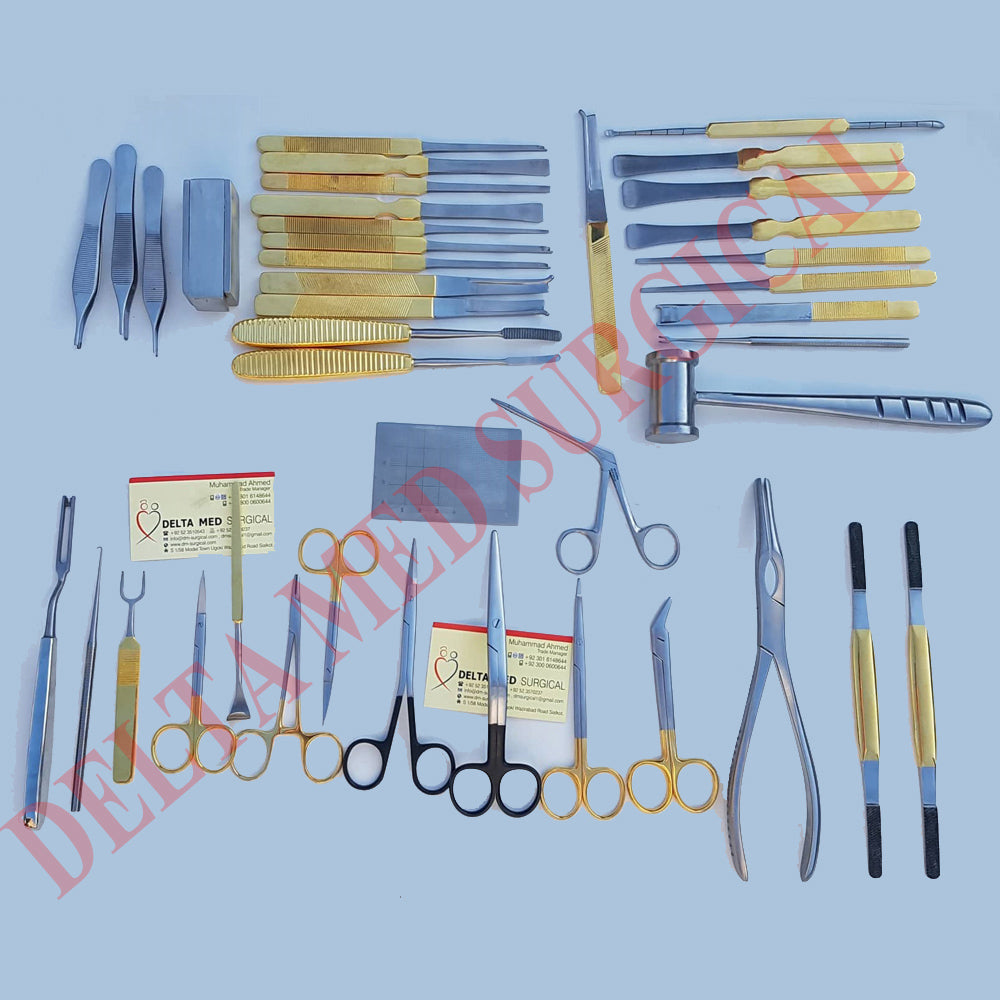 Rhinoplasty Instruments Set Of 50 Pcs, Complete Set of Nasal Surgery Tools-Nose Surgery Instruments