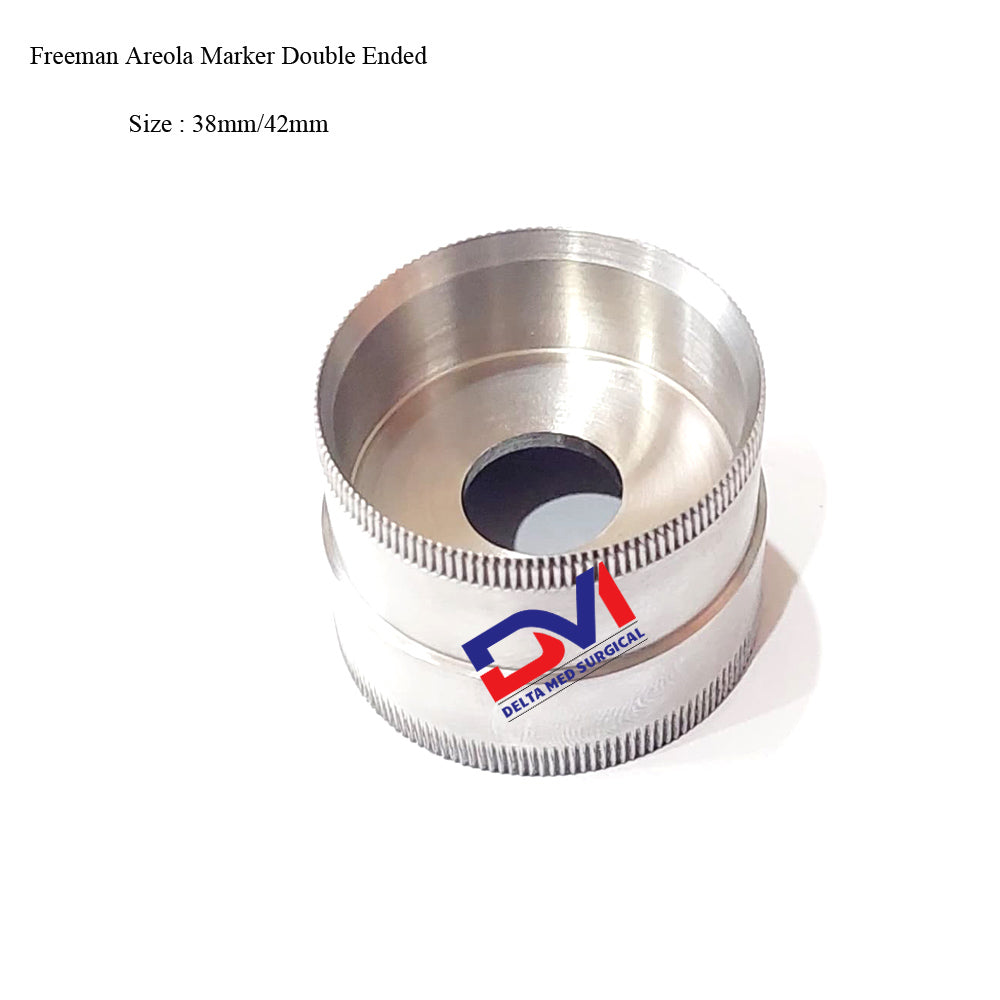 Freeman areola marker, double-ended, 38.0mm/42.0mm diameter, with markings