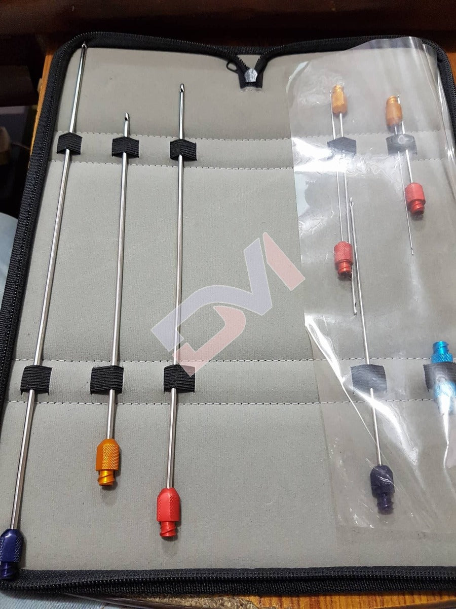 Liposuction Micro Cannula Color 9 Pcs Set