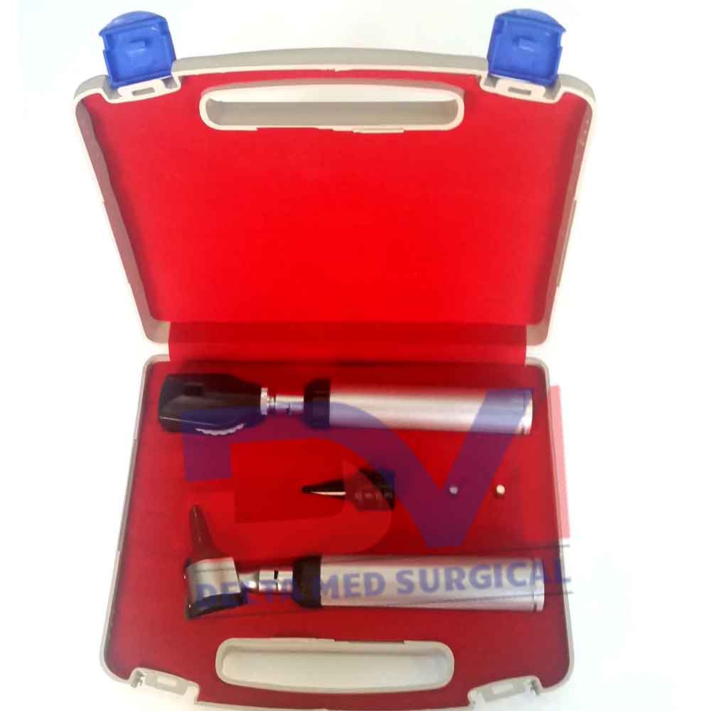 Otoscope Ophthalmoscope Kit, Packed in Leather Pouch