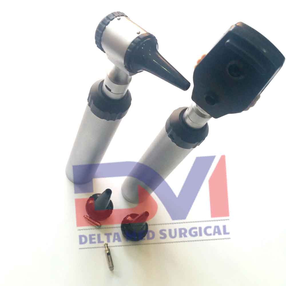 Otoscope Ophthalmoscope Kit, Packed in Leather Pouch