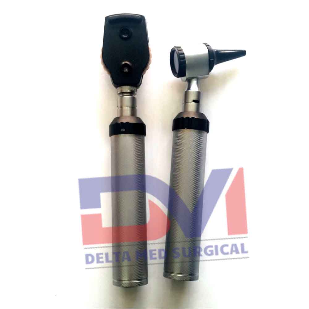 Otoscope Ophthalmoscope Kit, Packed in Leather Pouch