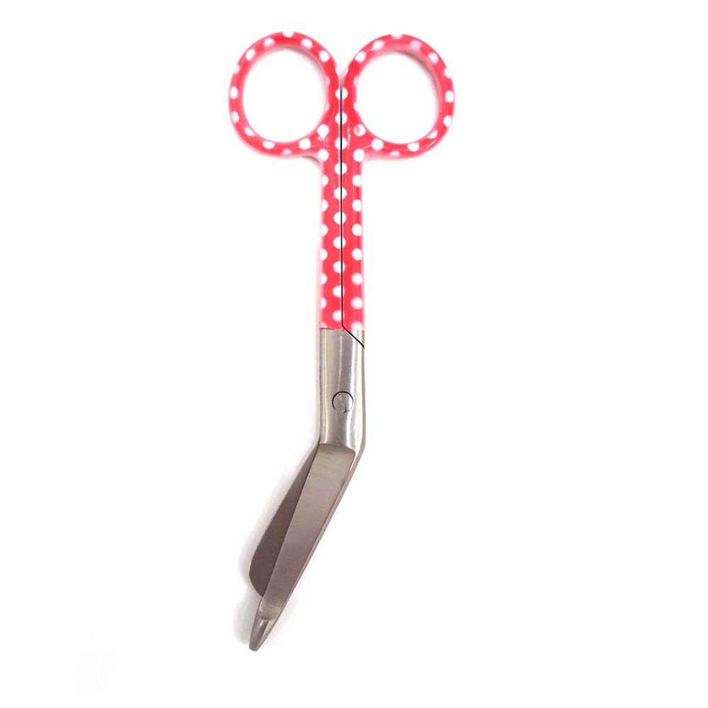 bandage scissors 14.5 cm dot pattern handle surgical instrument