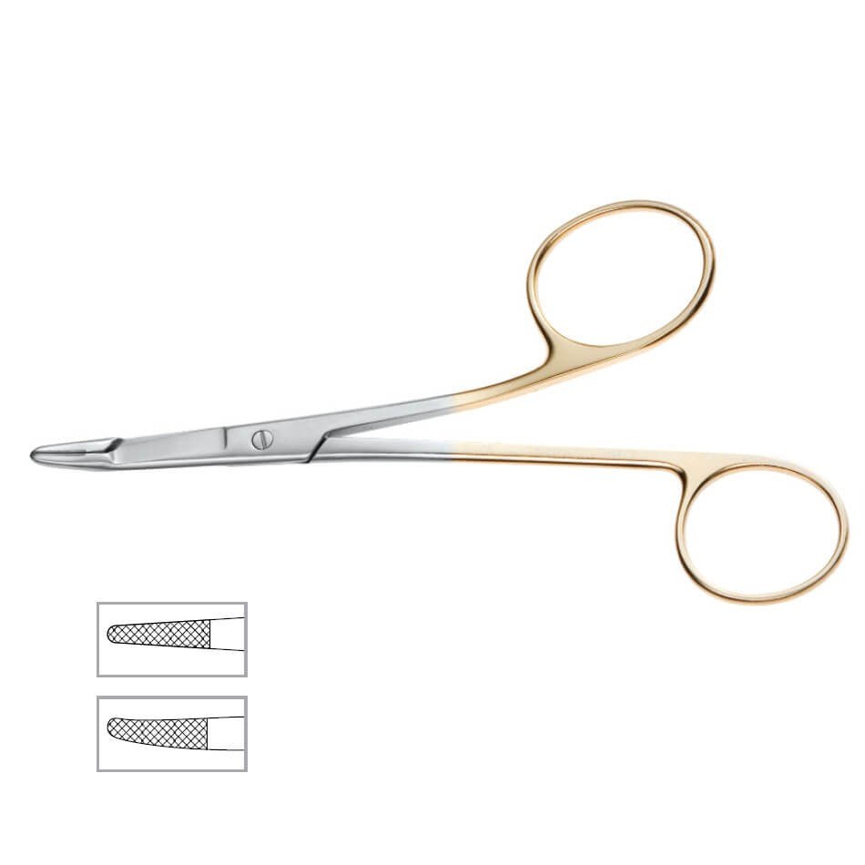 Olsen Hegar Onyx Needle Holder/Scissor Combination,16.5cm