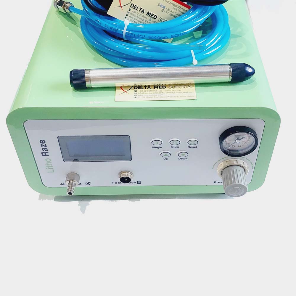 Delta Med Surgical Intracorporeal Pneumatic Lithotripsy handpiece with various fragmentation probes