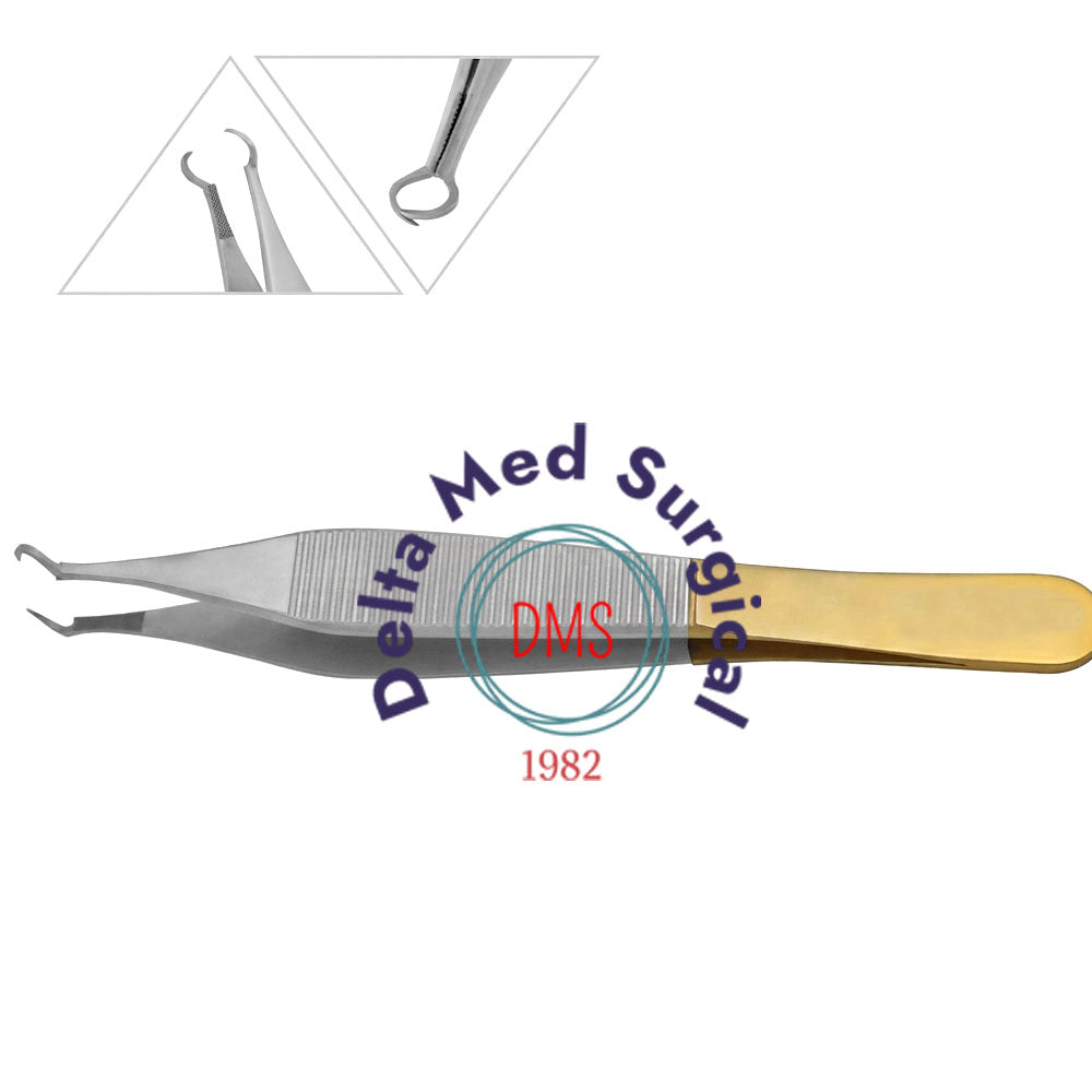 Adson Blepharoplasty Forceps with tungsten carbide inserts