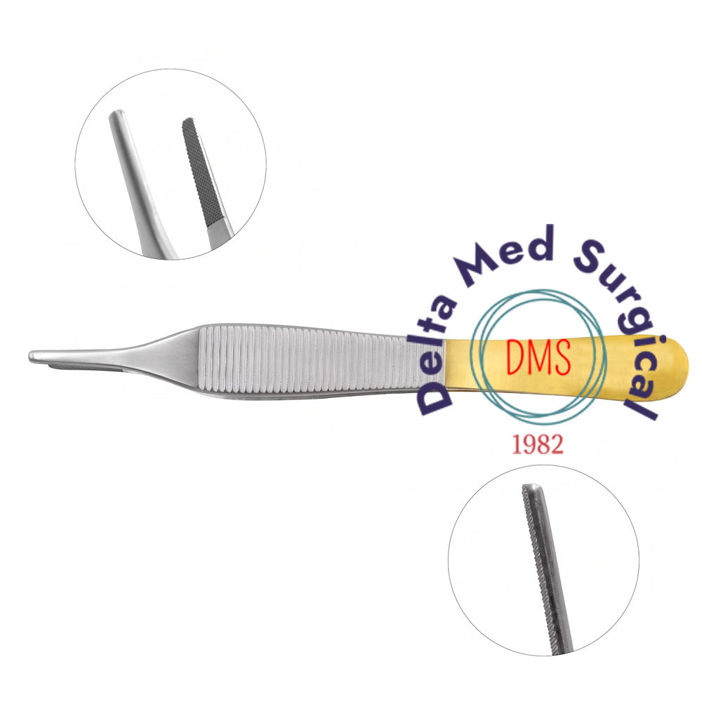 Adson Dressing Forceps tungsten carbide serrated surgical instrument
