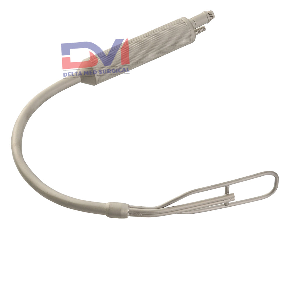 Biggs Mammaplasty Retractor, With Suction Tube and Fiber Optics, 30MM Blade, Narrow