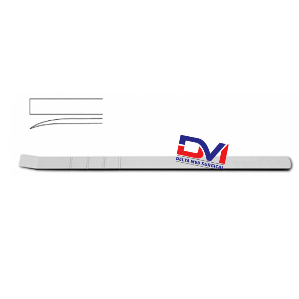 Cottle Chisel - Curved, w/ depth markings
