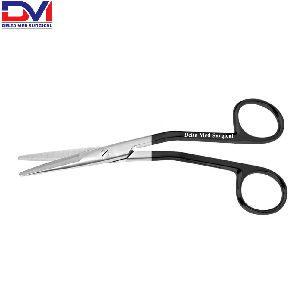 Cottle Serrated Supercut Scissors, 6-1/4 in (16cm), Angled