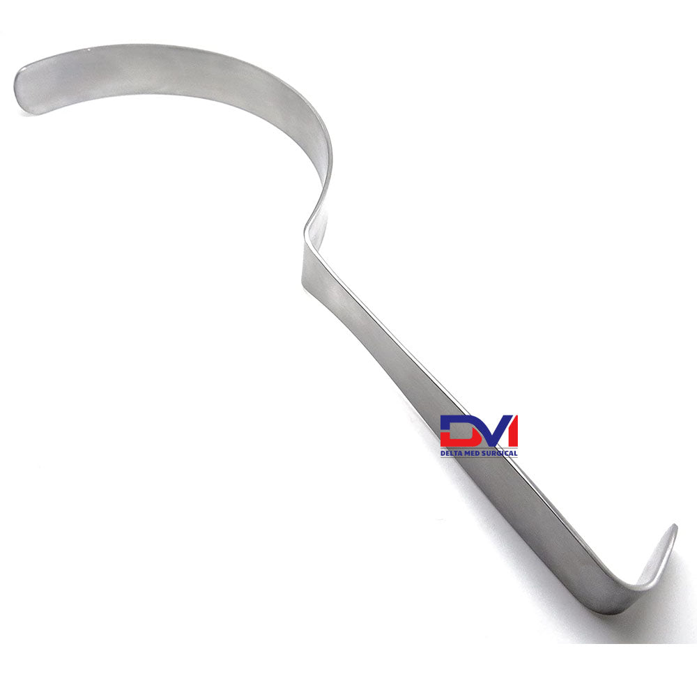 Delta Med Surgical Deaver Retractors in various widths, featuring the classic curved blade and flat handle