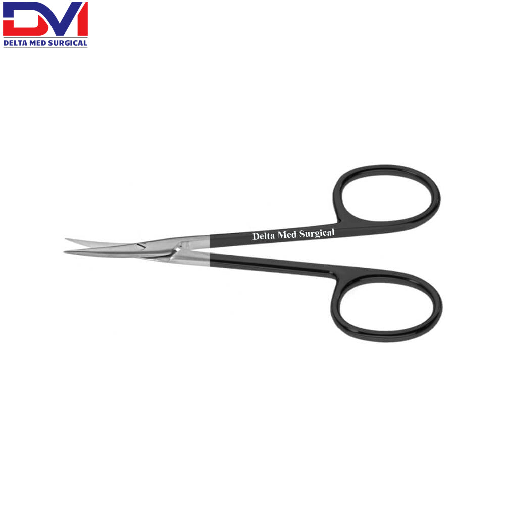 Devine Serrated Supercut Scissors, 4-1/4 in (10.5cm), Curved