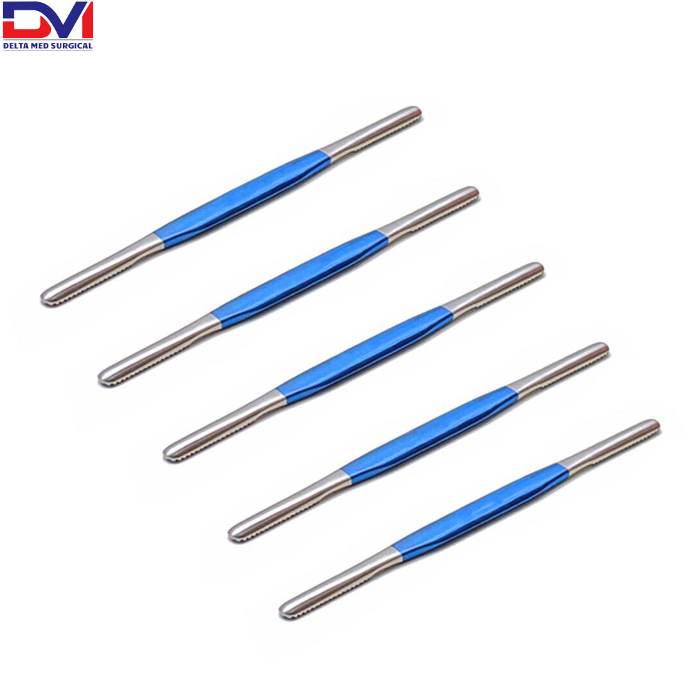 Fomon Nasal Rasp, Double Ended, Set of 5, Rhinoplasty Plastic Surgery Reusable