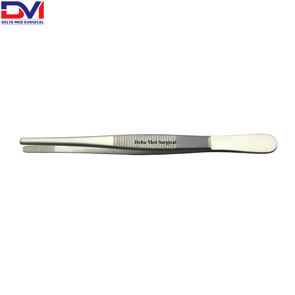 Dressing Forceps, 5 in (13cm), Serrated Jaw