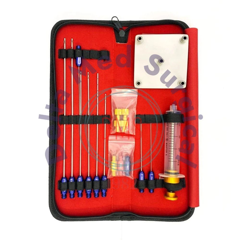 Facial Graft Liposuction Transplantation Cannula Set of 18 PCs Fat Transfer Kit