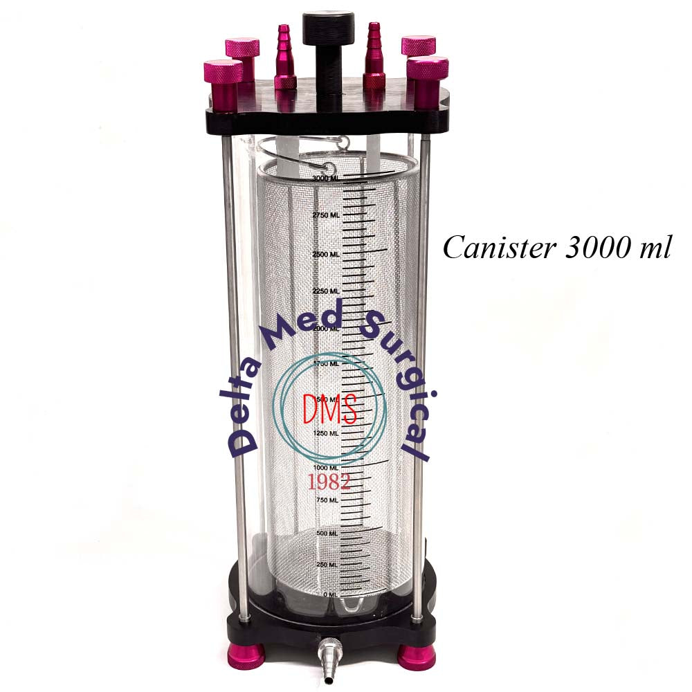 fat collection reusable canister 3000 ml with steel filter