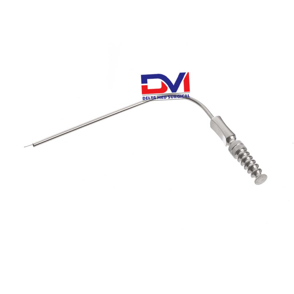 Delta Med Surgical Ferguson-Frazier Suction Tube with cleaning stylet and finger cut-off valve for ENT and Neurosurgery.