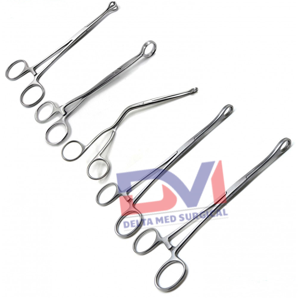 5 Pcs Forceps Retractors Collins Babcock Foerster Magill Surgical Instruments