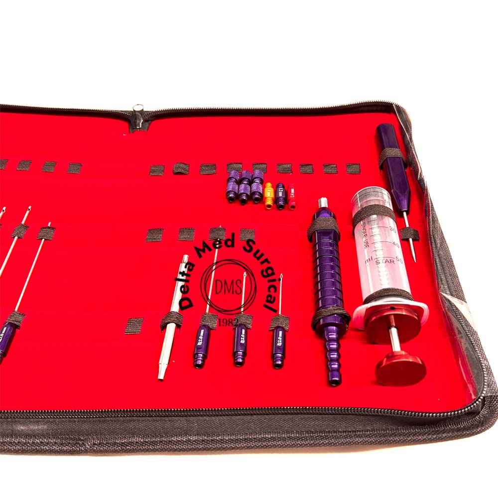 Liposuction Cannulas Fat Grafting Transplantation Set of 27 Pcs Customized Surgical Instruments Fat Reduction