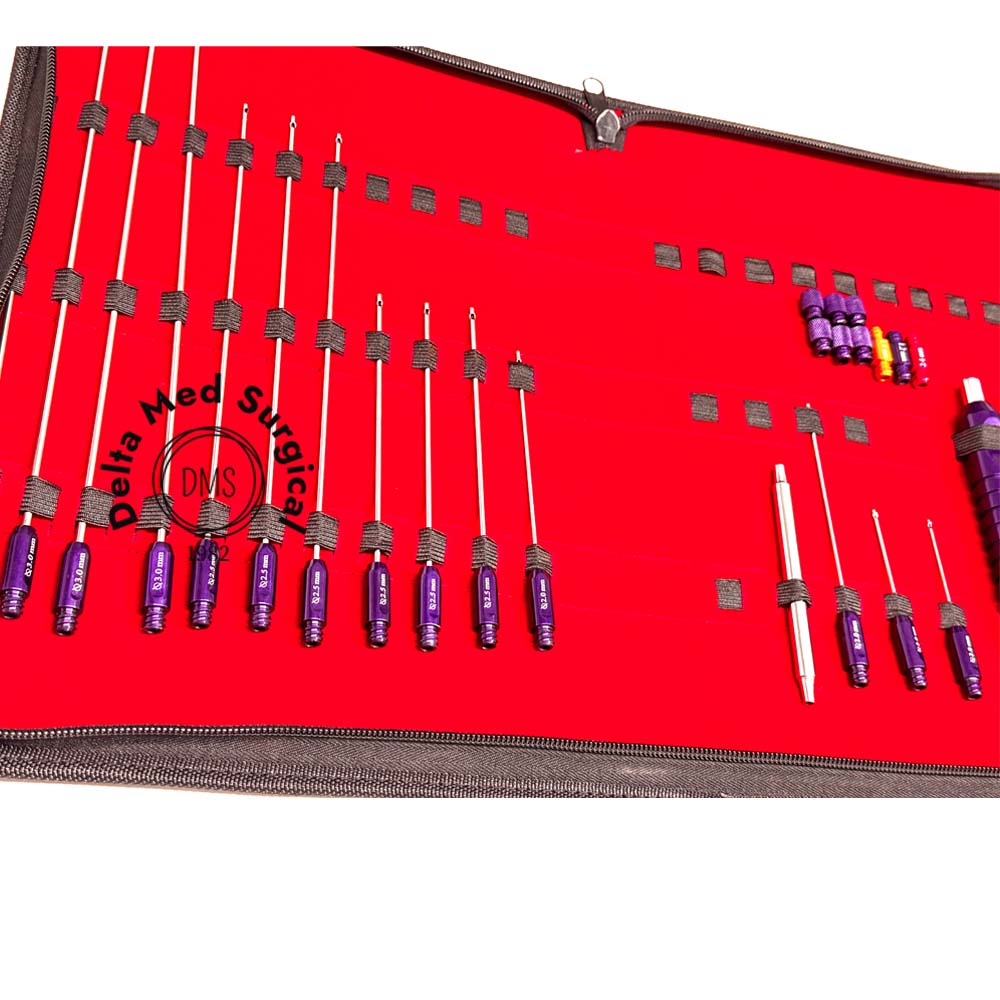 Liposuction Cannulas Fat Grafting Transplantation Set of 27 Pcs Customized Surgical Instruments Fat Reduction