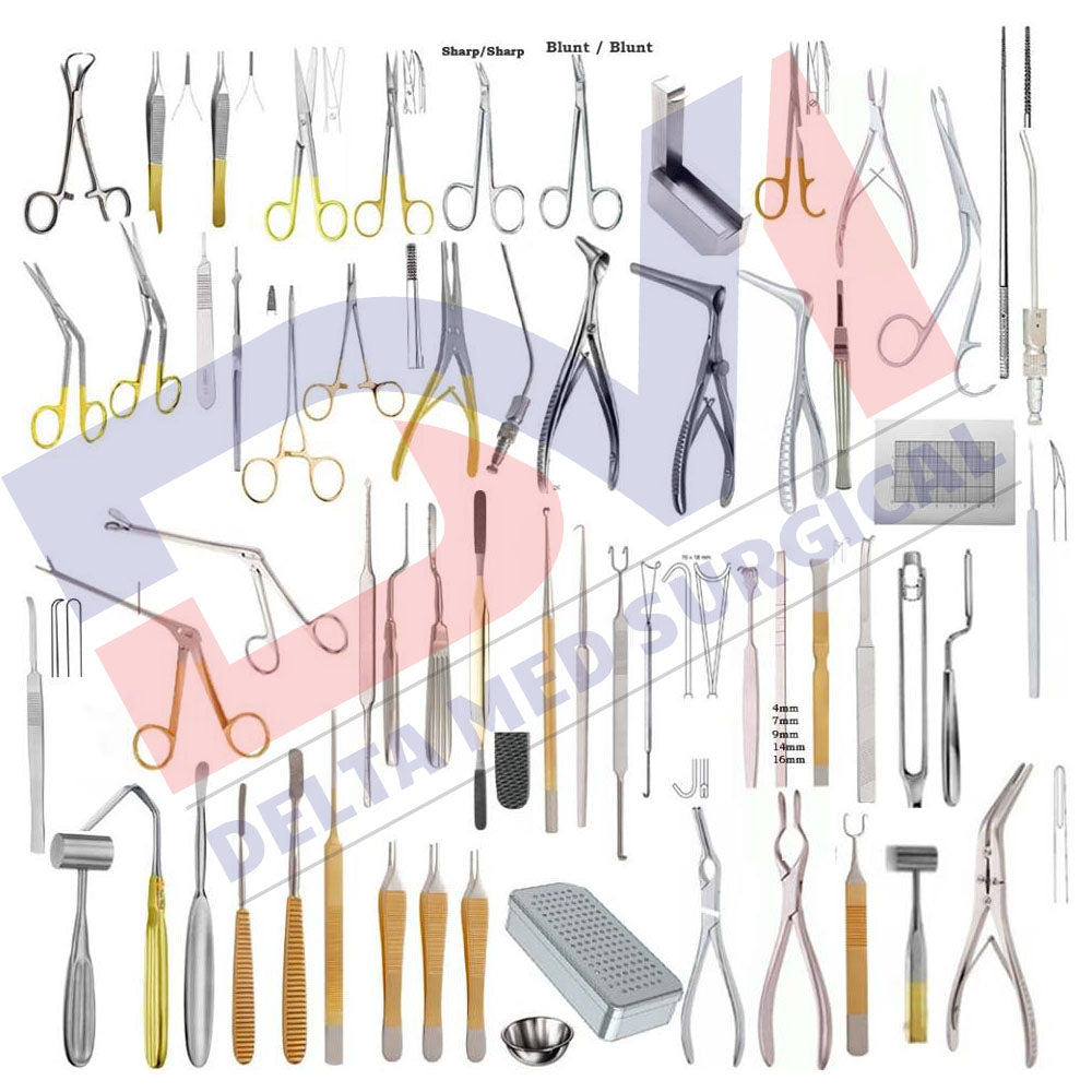 Complete Rhinoplasty Instruments Set of 71 Pcs ( Nose Job Surgery Kit ) Modified Rhinoplasty Instruments Kit