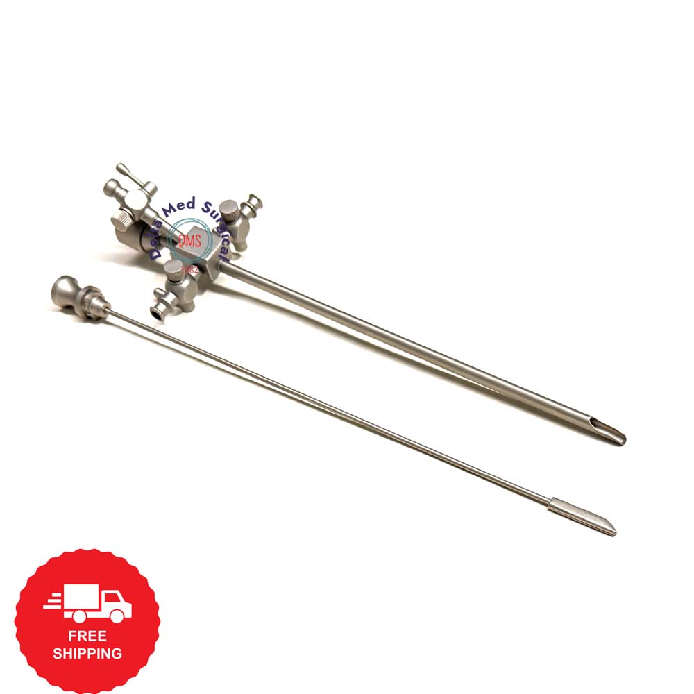 Delta Med Surgical Pediatric Cystoscopy Sheath with matching obturator and irrigation ports