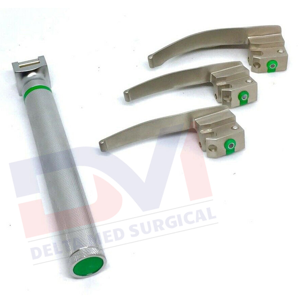 PEDIATRIC LARYNGOSCOPE MILLER FIBER OPTIC SET
