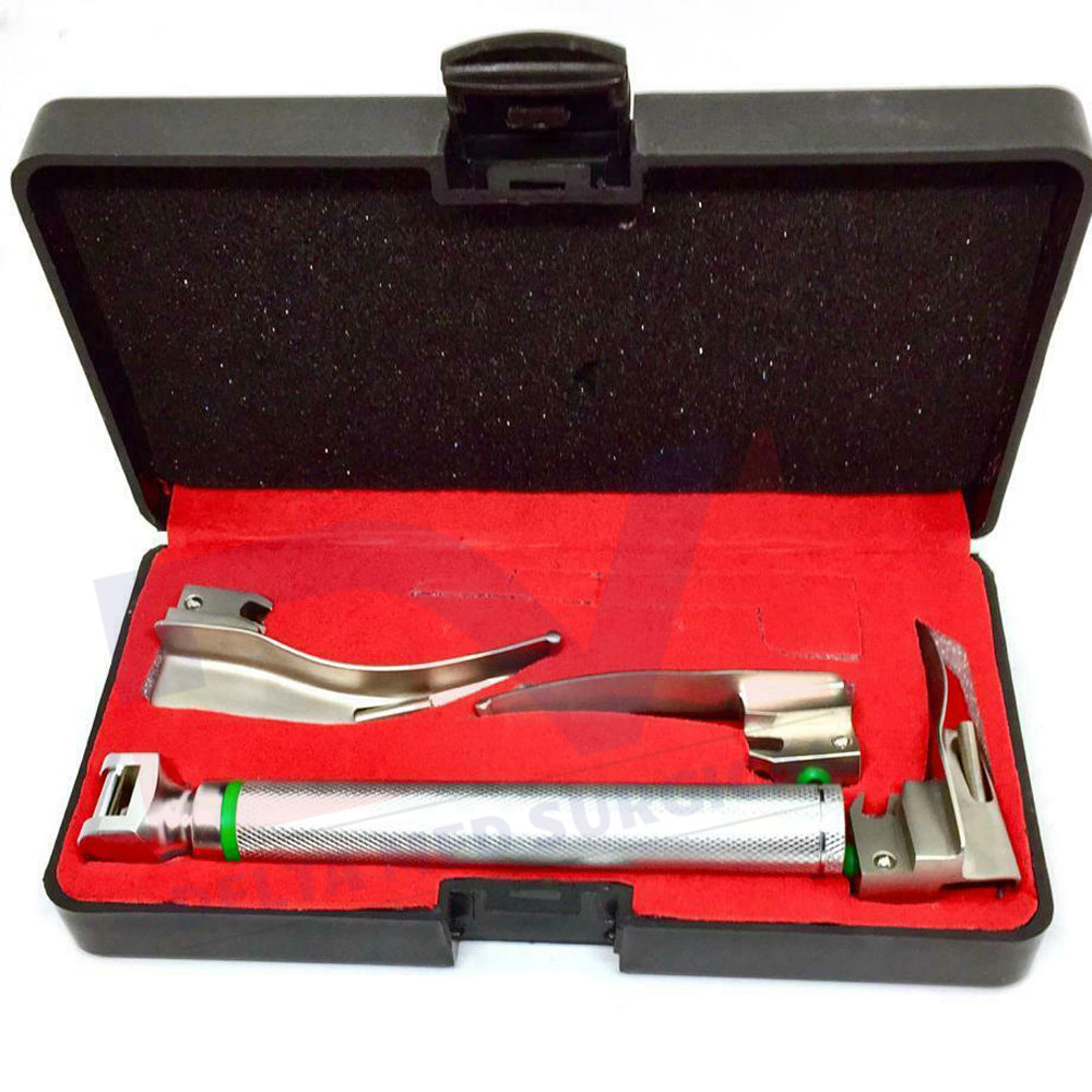PEDIATRIC LARYNGOSCOPE MILLER FIBER OPTIC SET