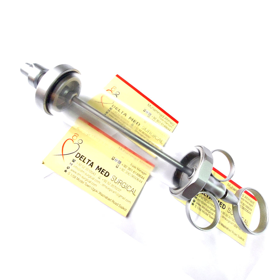Janet GS Record Glass Syringe And Tommy Glass Syringe Spare Barrel With Locking Adapter