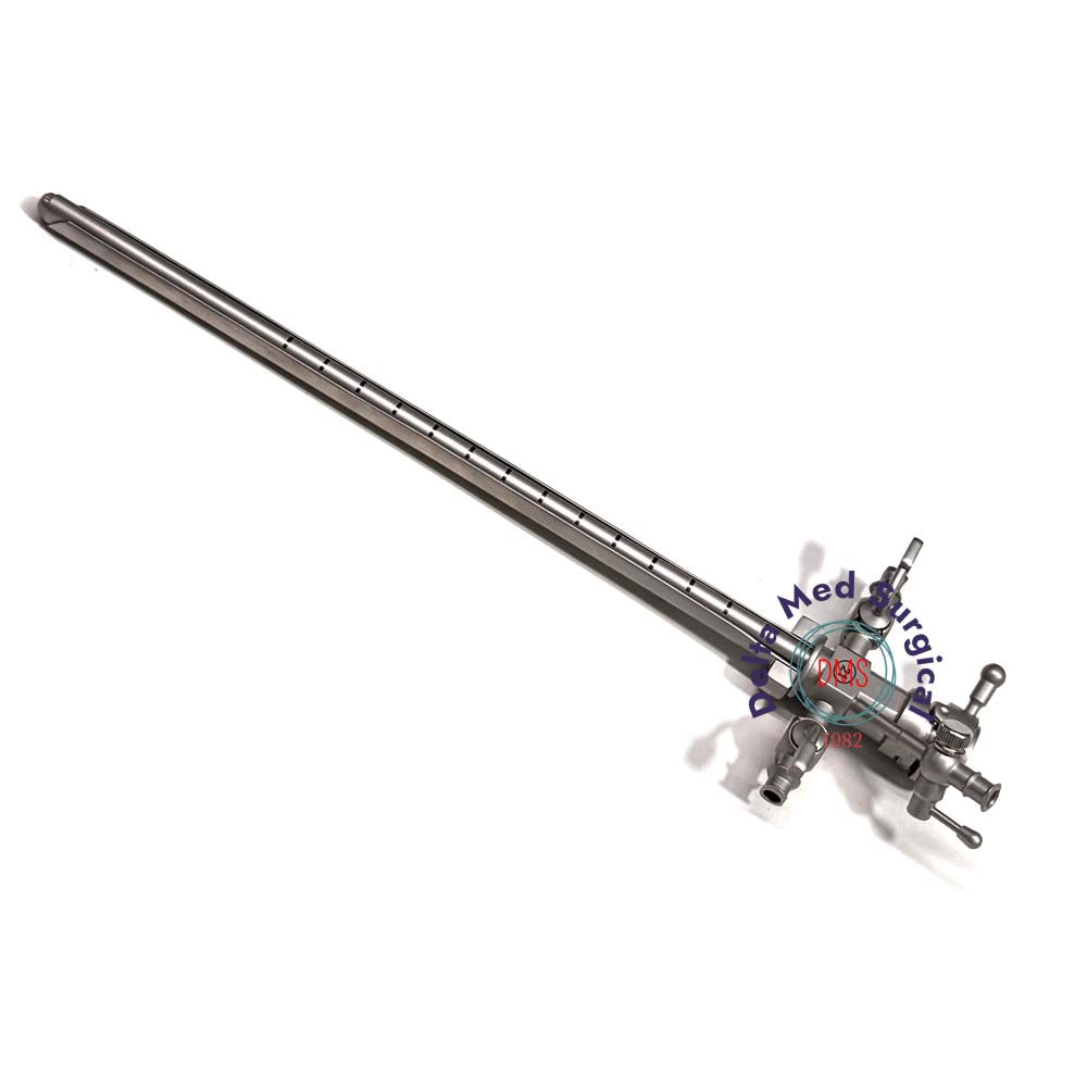 Delta Med Surgical Urethrotome Sheath featuring dual irrigation ports and matching obturator