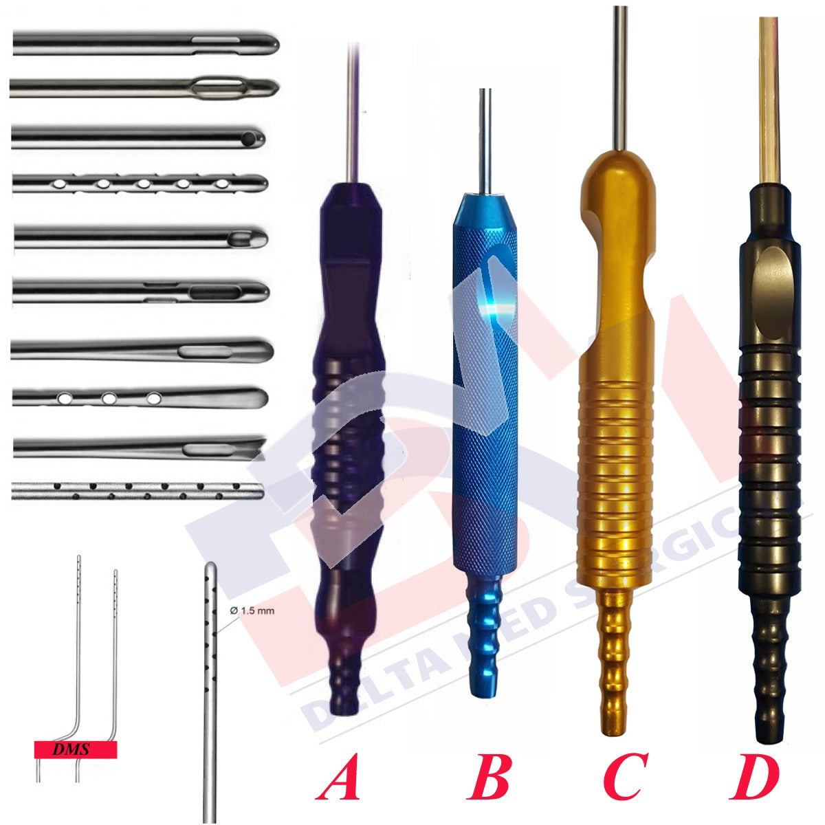 Baynoet Infiltrator Liposuction Cannula, With One Piece Handle