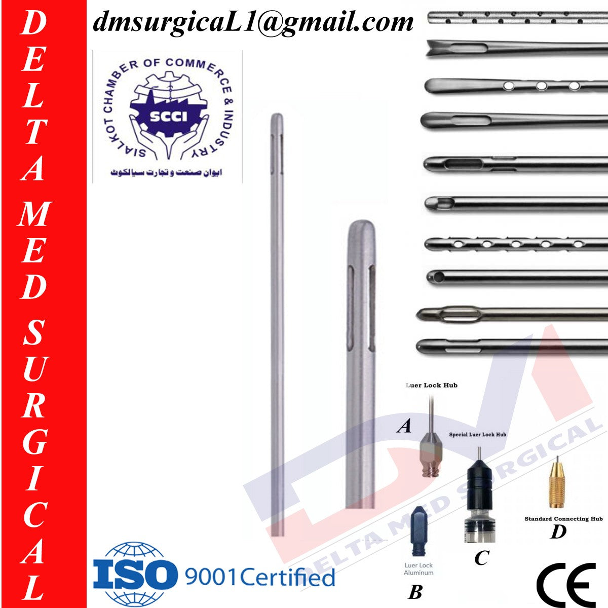 Mercedes Liposuction Cannula And Three Lateral Holes