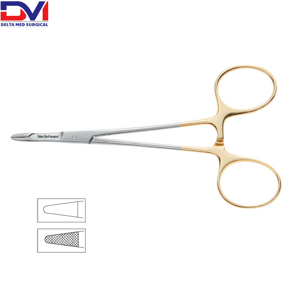 Olsen Webster Onyx Needle Holder-Scissors Combo, 4-1-2 in (11.5cm)