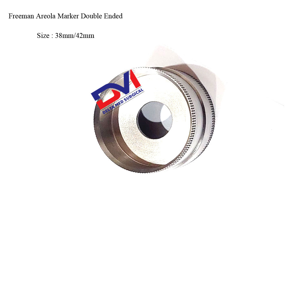 Freeman areola marker, double-ended, 38.0mm/42.0mm diameter, with markings