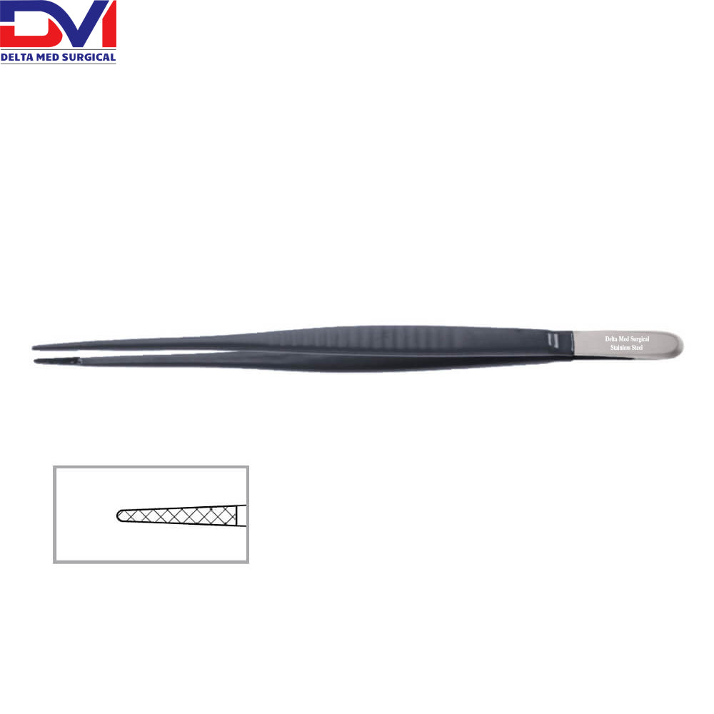 Crow Coagulating Insulated Dressing Forceps – Tungsten Carbide Serrated Jaw