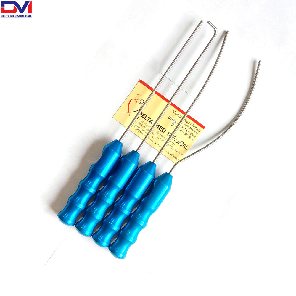 Facelift Gliding Brow Lift Forehead Plastic Surgery Surgical Instruments Set 4pc