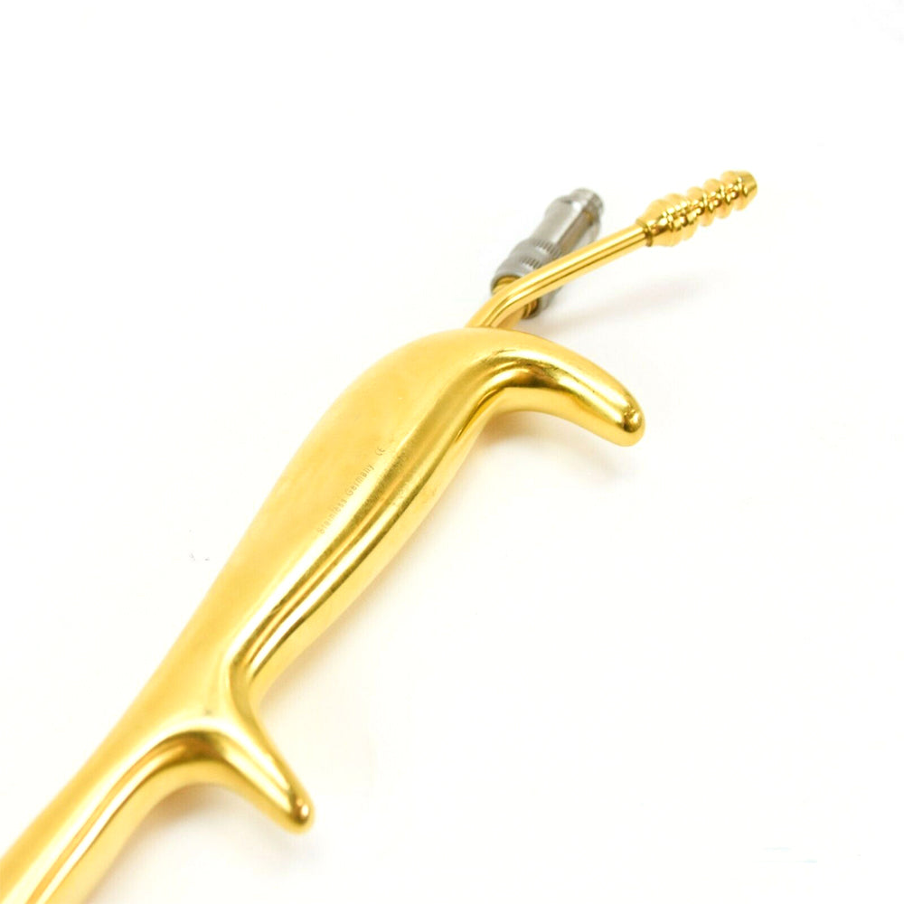 Tebbetts Fiber Optic Lighted Breast Retractor W/ Suction - Insulated Smooth End