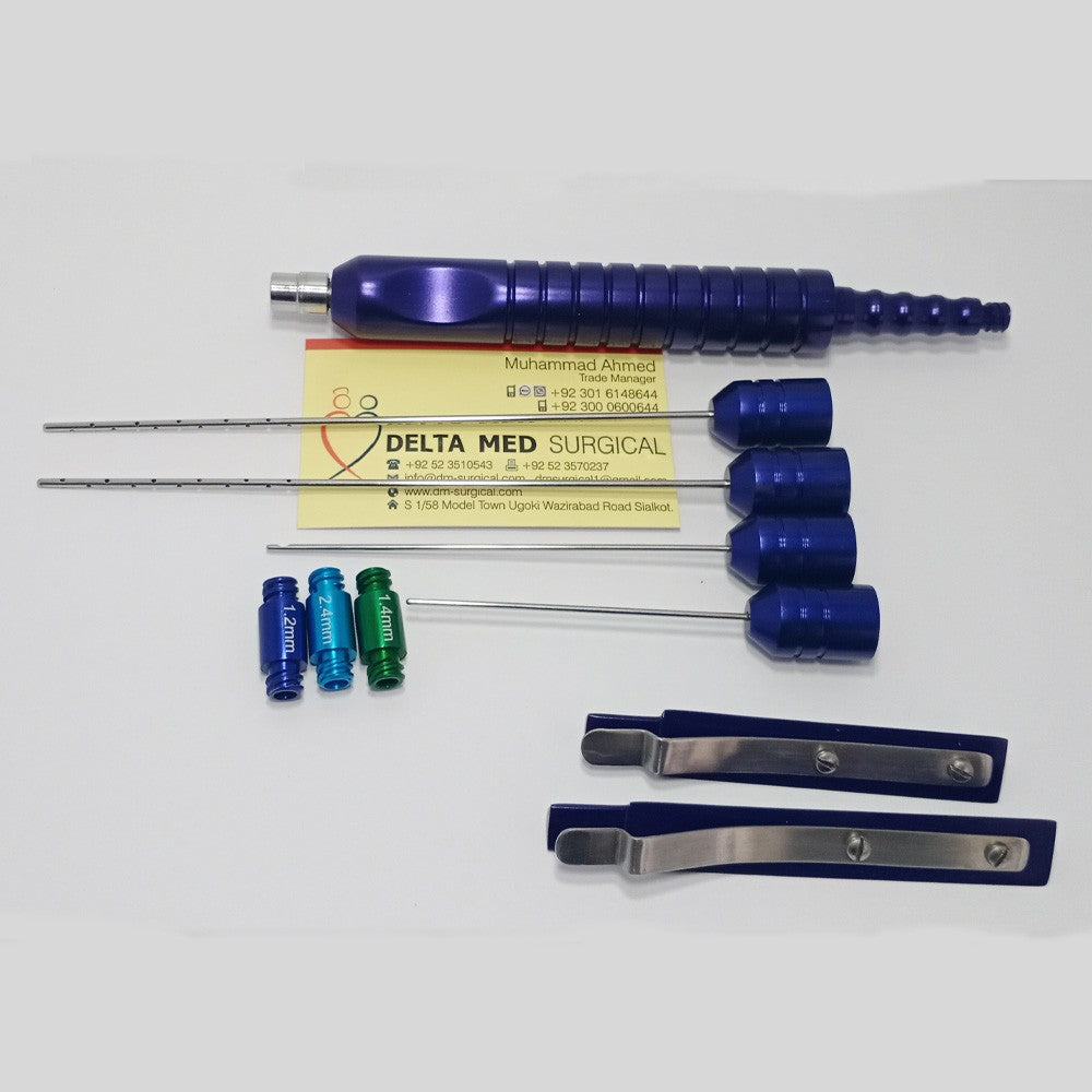 Facial Liposuction Cannulas Set With Super Lure Lock Set Of 10 Pcs
