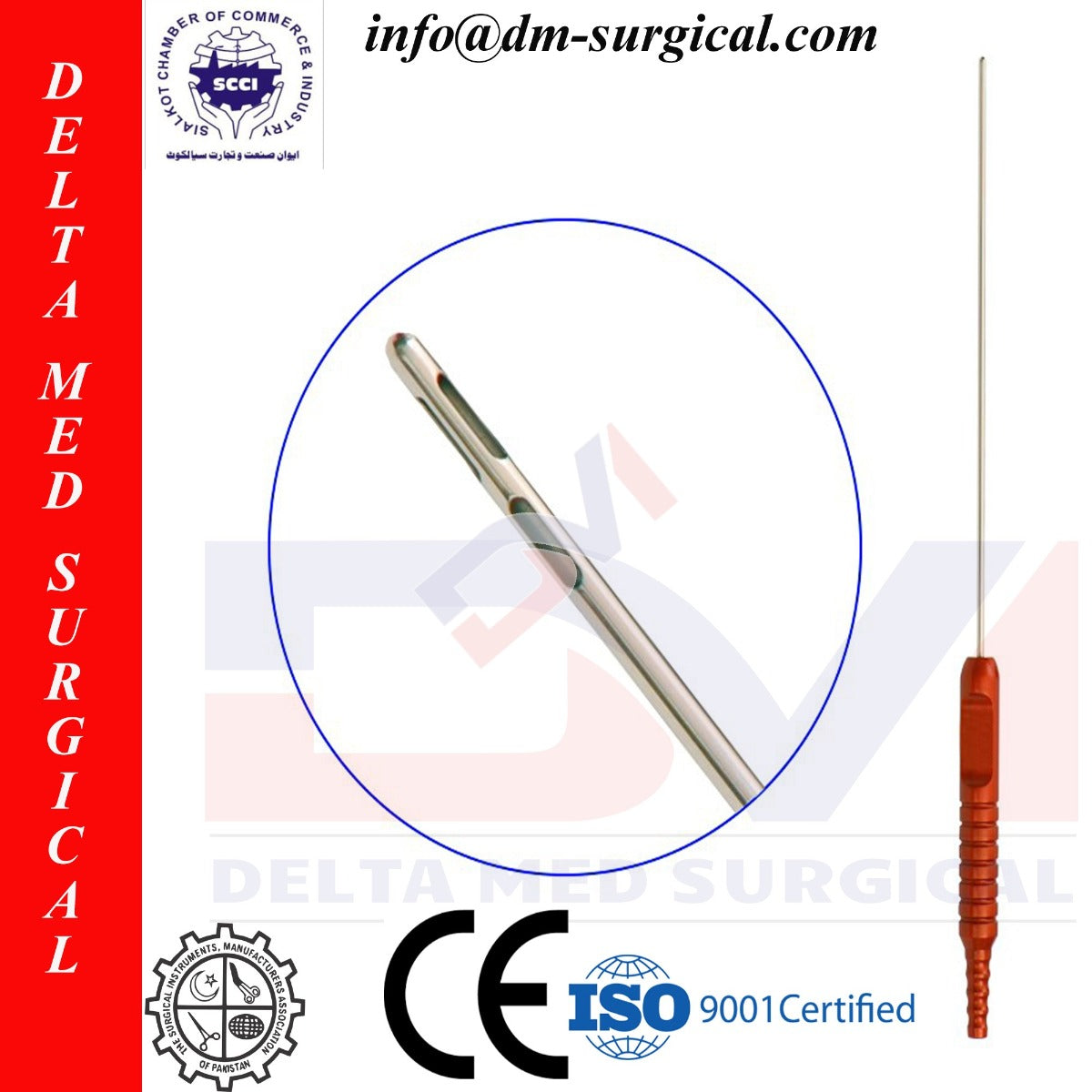 Fix Handle Liposuction Cannula Accelerator 3.5mm