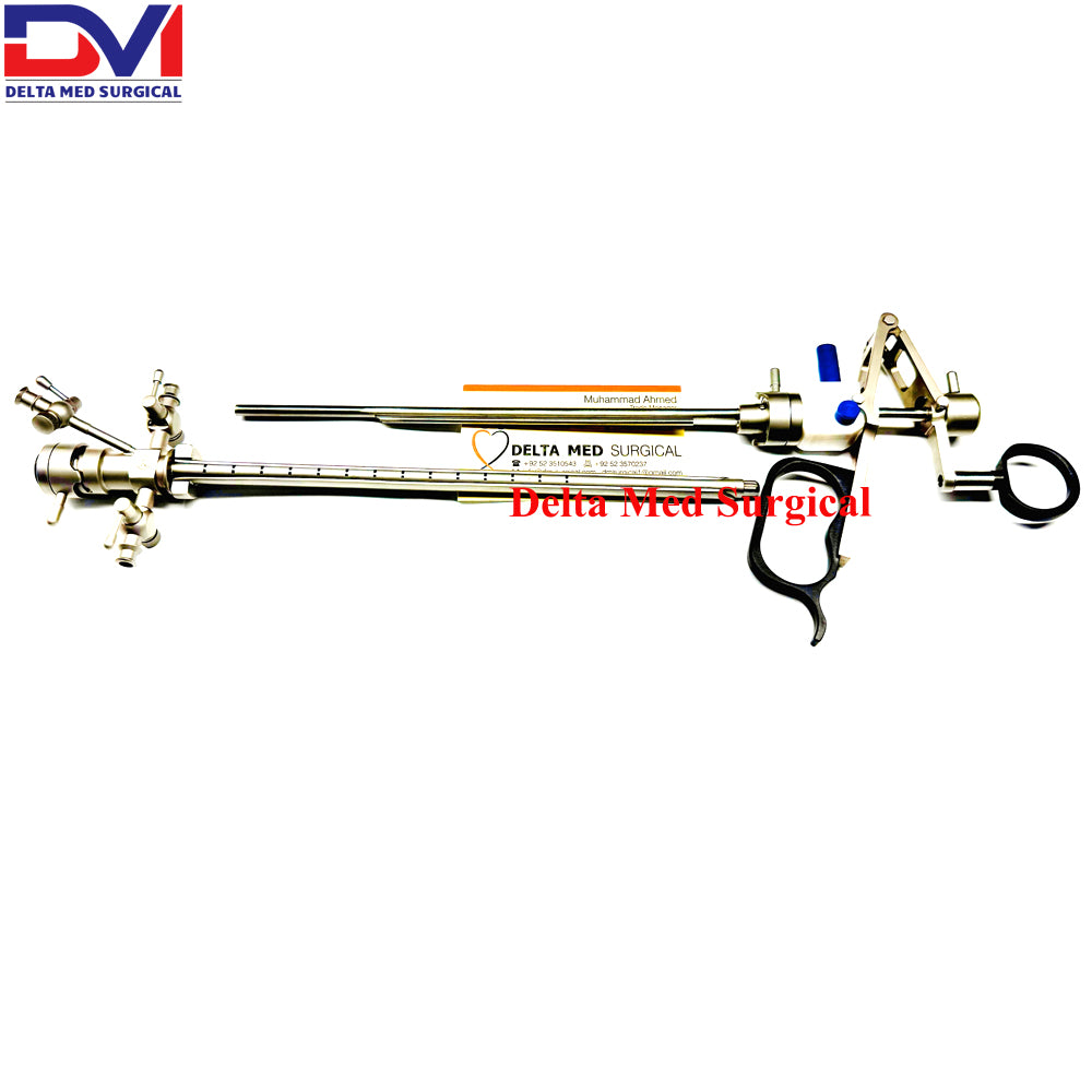 Complete Delta Med Surgical Urethrotomy Set with sheath, working element, and assorted cold knives