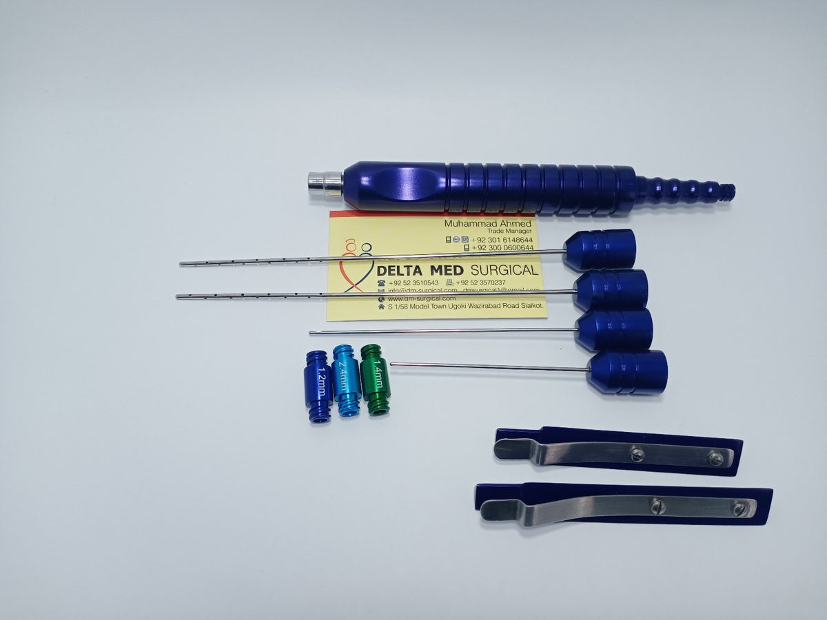 Facial Liposuction Cannulas Set With Super Lure Lock Set Of 10 Pcs