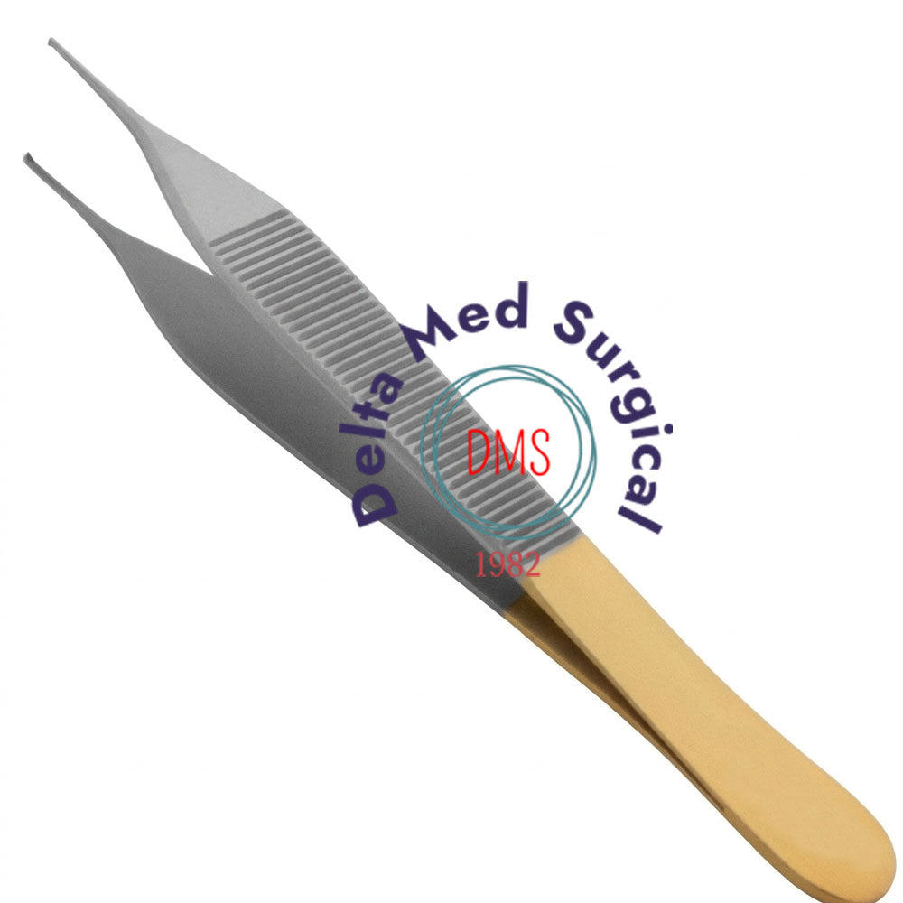 Adson Gorney Forceps diamond dust gripping jaw close up