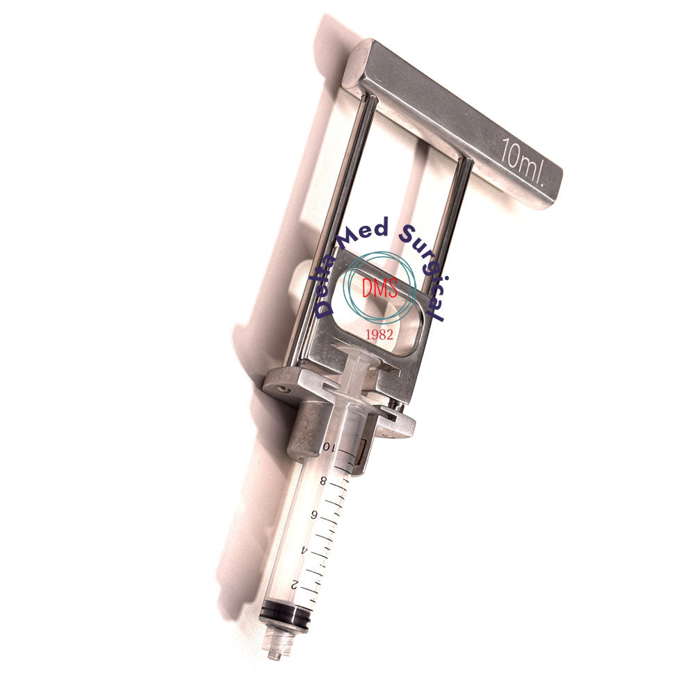 Stainless steel 10ml aspiration gun syringe holder for fine needle aspiration cytology