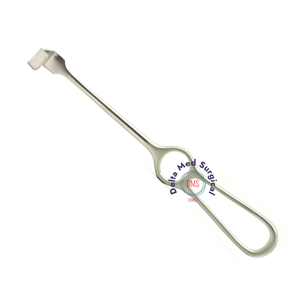 Delta Med Surgical Langenbeck Retractors showing various blade dimensions and ergonomic handle styles
