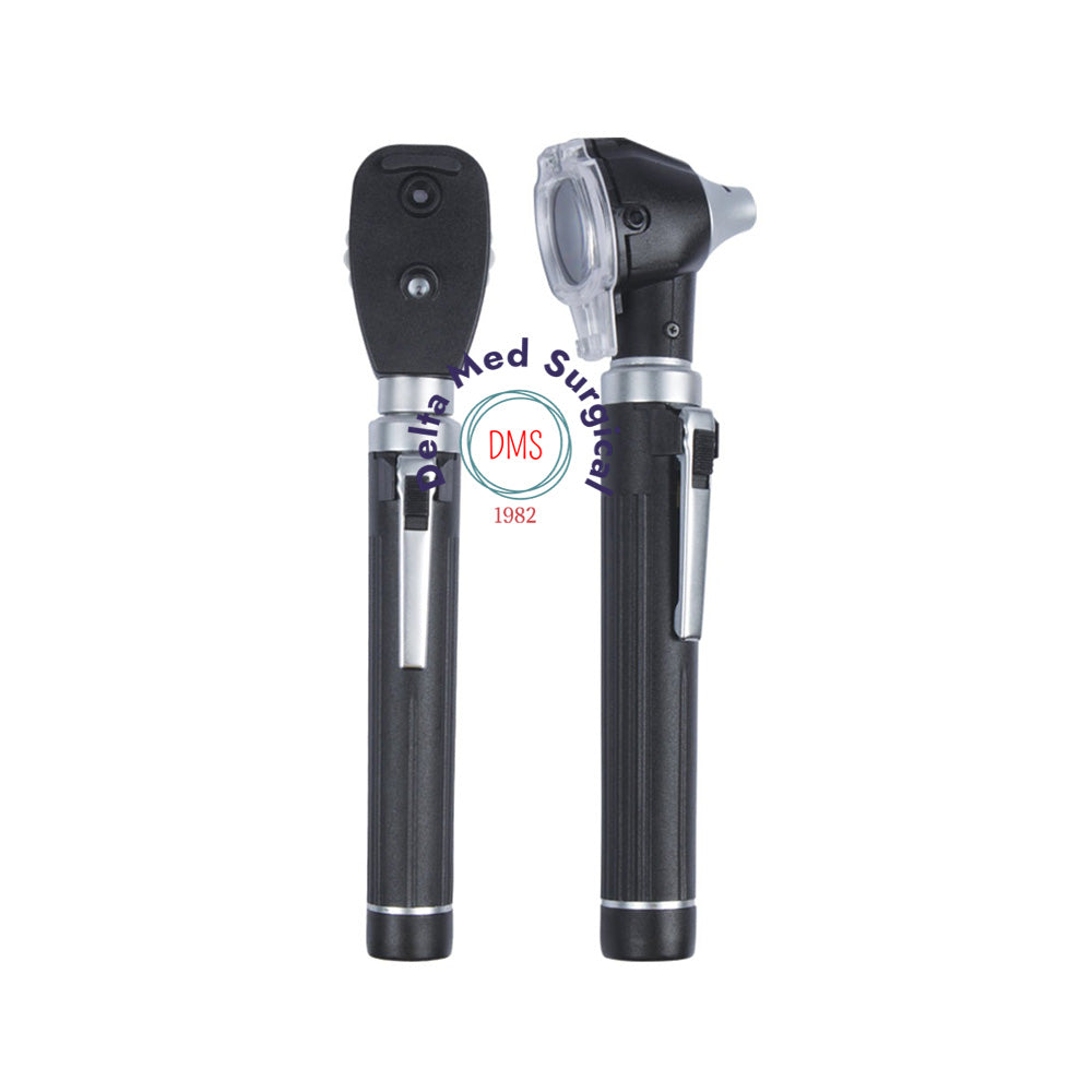 New Fiber Optic Mini Otoscope and Ophthalmoscope Diagnostic Set-Physician First Choice