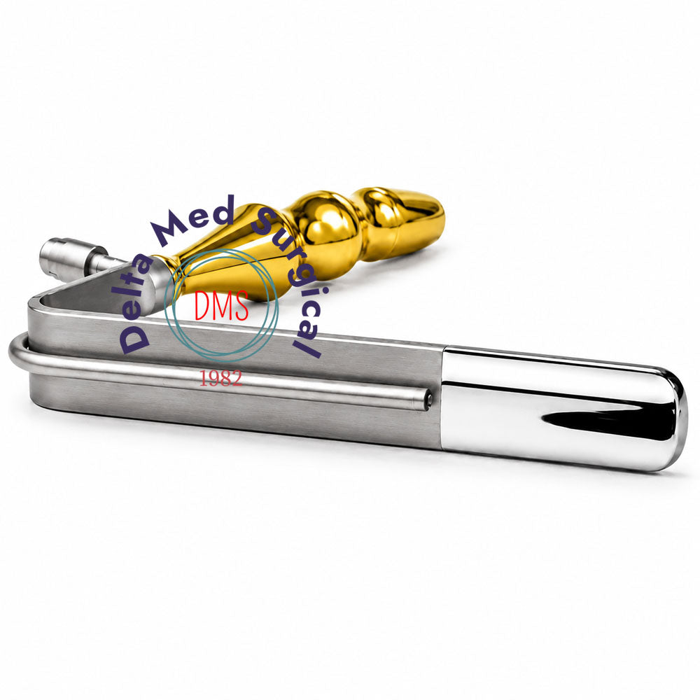 Gold Handle L-Shaped Facelift Lighted Retractor – Plastic Surgery Instruments