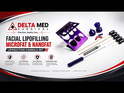 Facial Lipofilling Microfat and Nanofat Liposuction Cannula Set