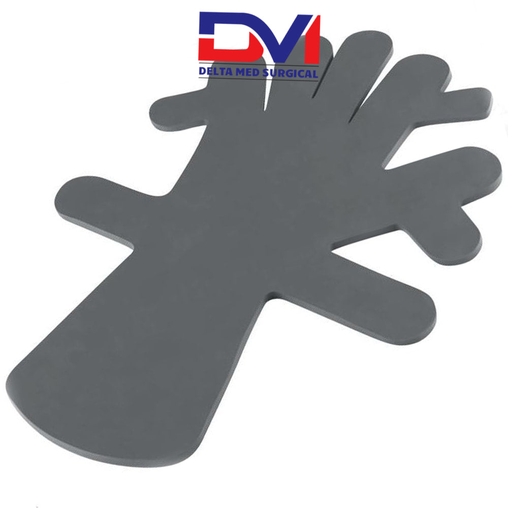 Delta Med Surgical Lead Hand immobilizer with malleable fingers for surgical hand positioning