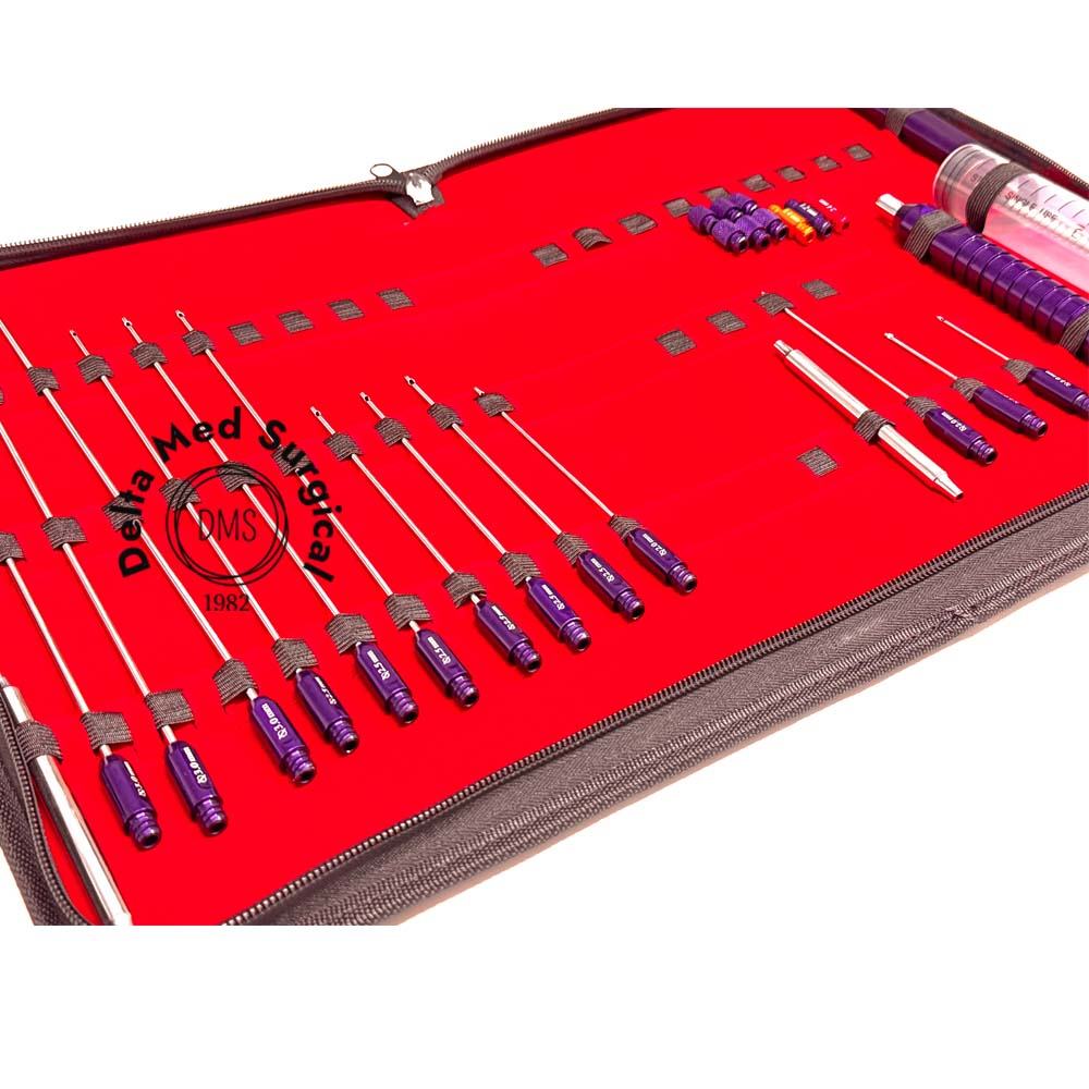 Liposuction Cannulas Fat Grafting Transplantation Set of 27 Pcs Customized Surgical Instruments Fat Reduction