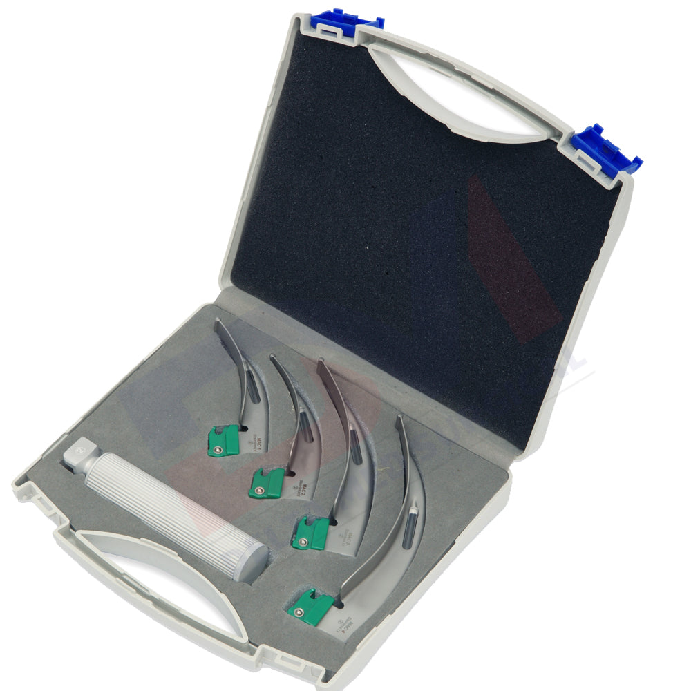 Disposable Standard Macintosh Fiber Optic Laryngoscope Set